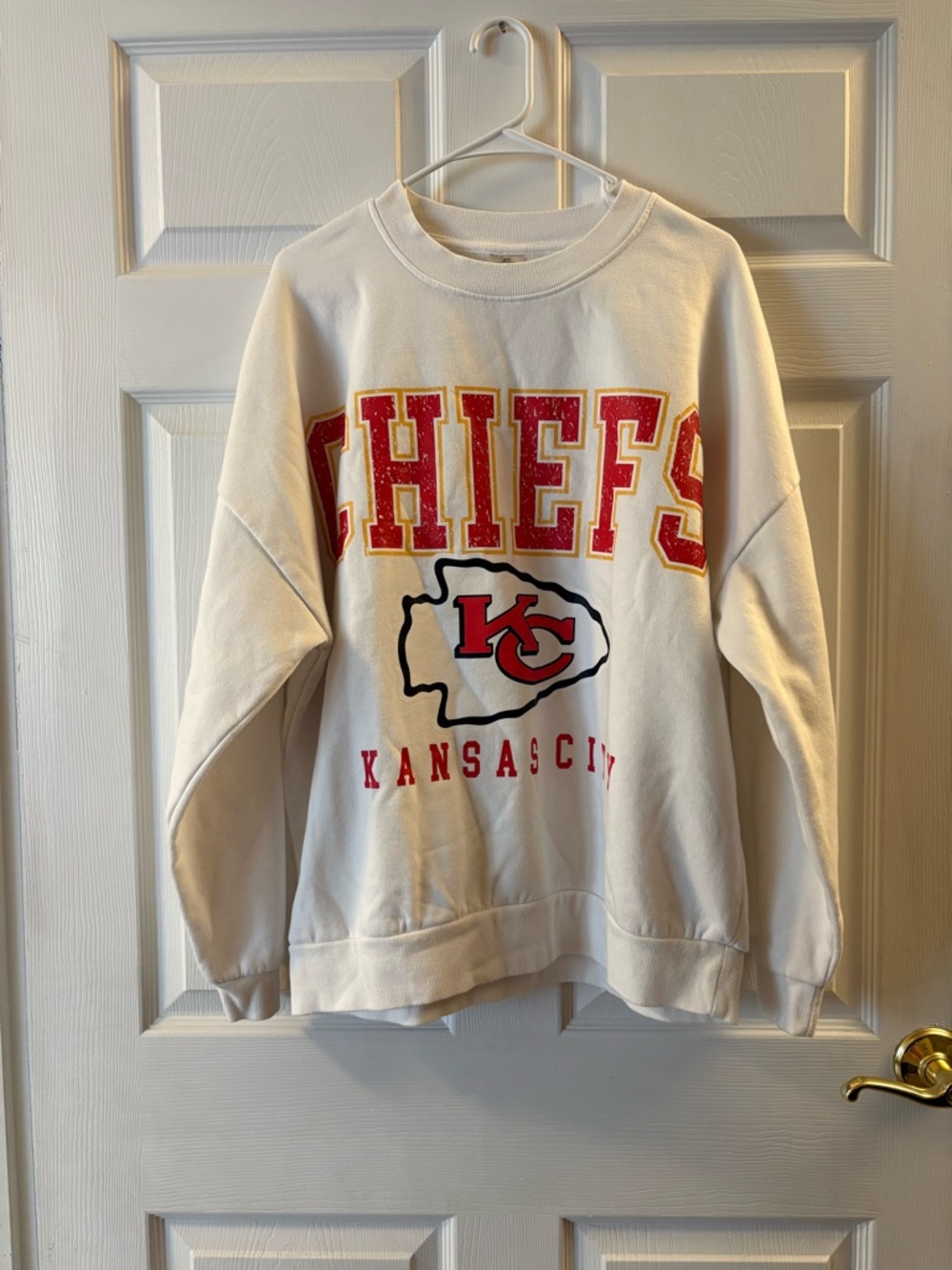 Game Day Couture Kansas City Chiefs White Pullover Sweatshirt